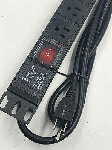 1U Rack Mount Distribution Power Unit-8 Outlet 15A PDU with Switch