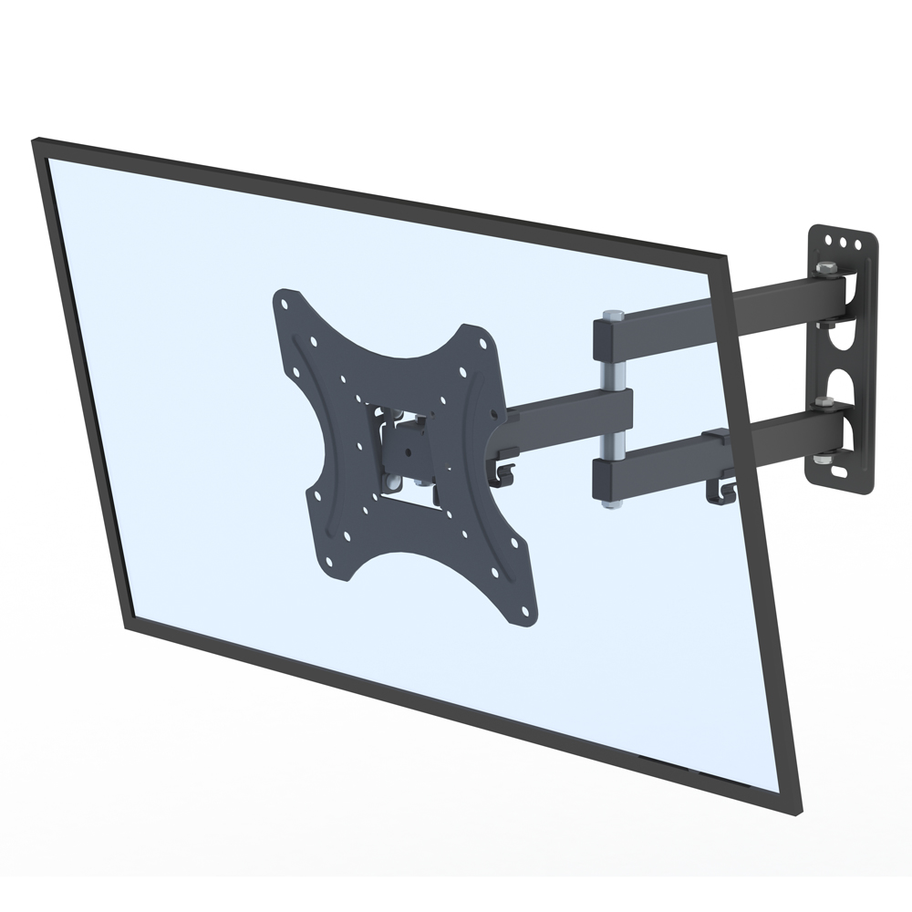 LEADZM 26-55" Adjustable Wall Mount Bracket Rotatable TV Stand TMX200 with Spirit Level