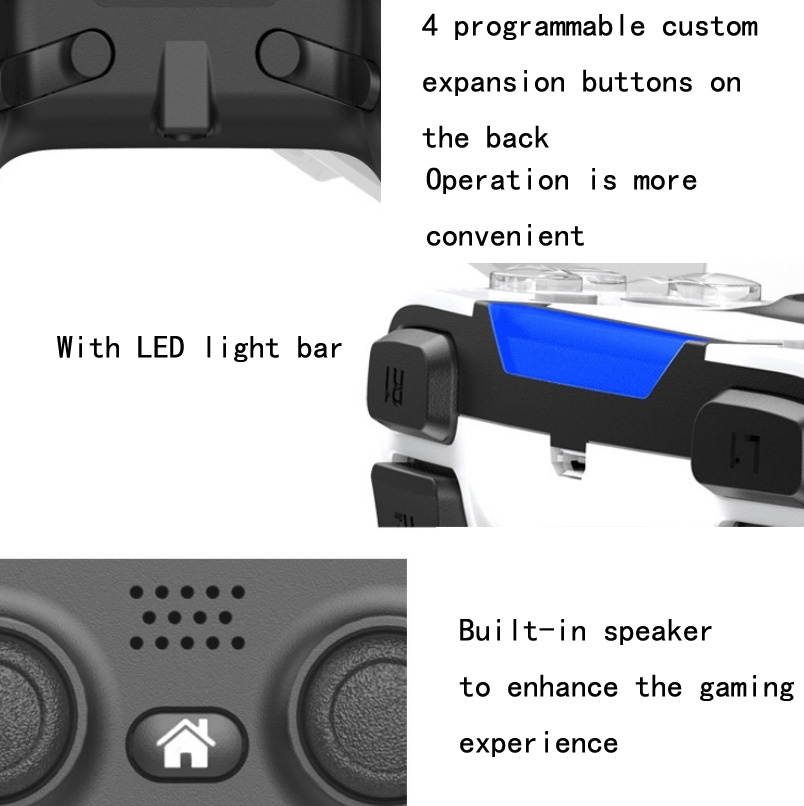 Wireless Bluetooth Gamepad For PS4/PS5