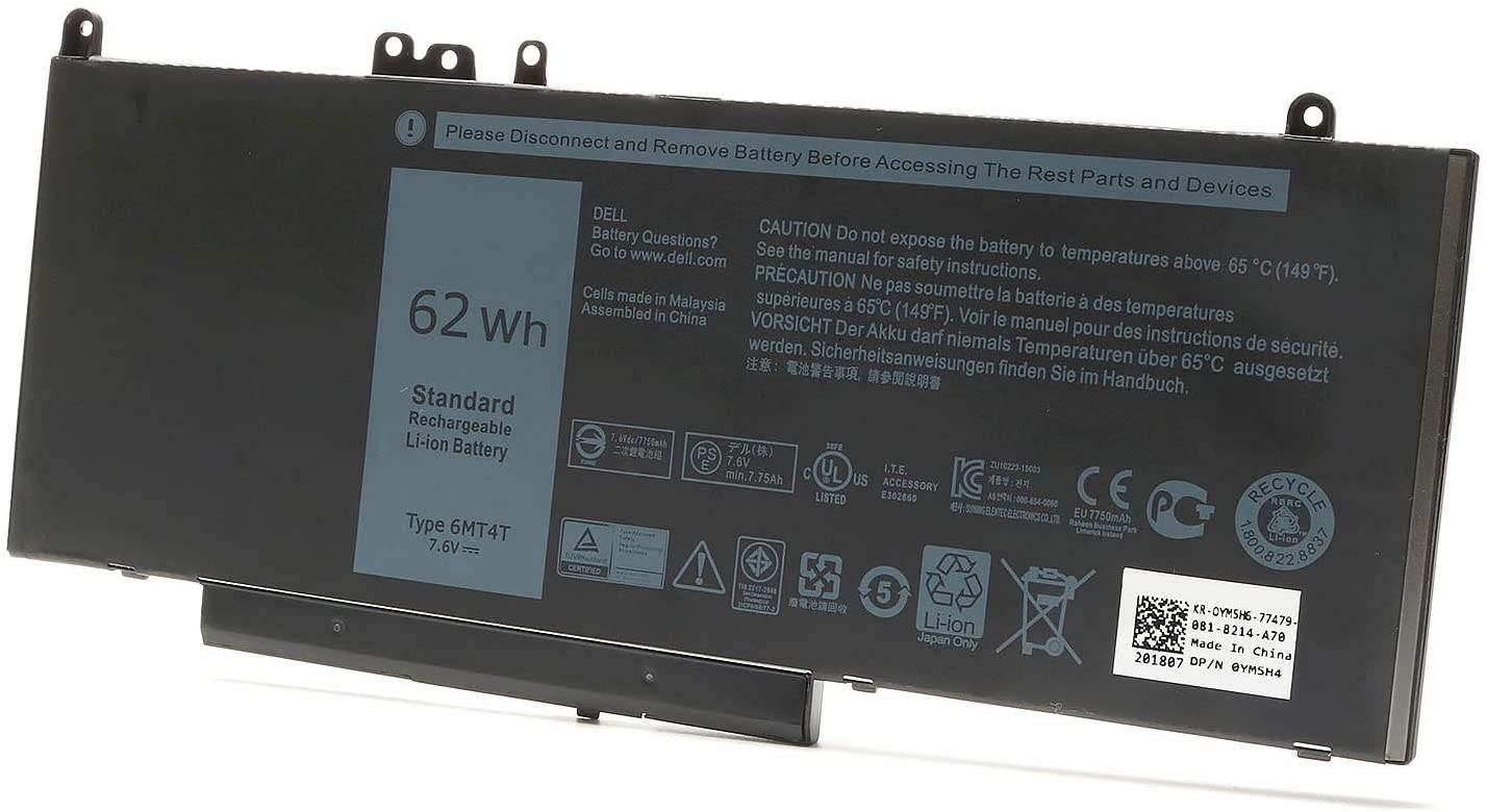 New DELL 6MT4T Laptop Battery for Dell Latitude E5470 E5570 14 5470 E5470 15 5570 E5570 15.6 inch Precision 3510 Series Notebook, 7V69Y 0HK6DV 079VRK TXF9M 79VRK 07V69Y.