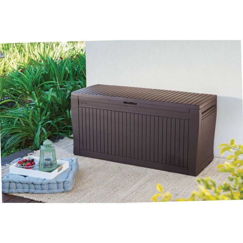 71gal Comfy Outdoor Storage Deck Box Brown - Keter