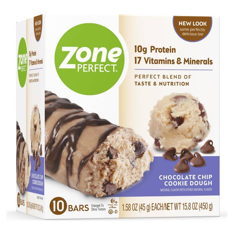 ZonePerfect Protein Bar Chocolate Chip Cookie Dough - 10 ct/15.8oz
