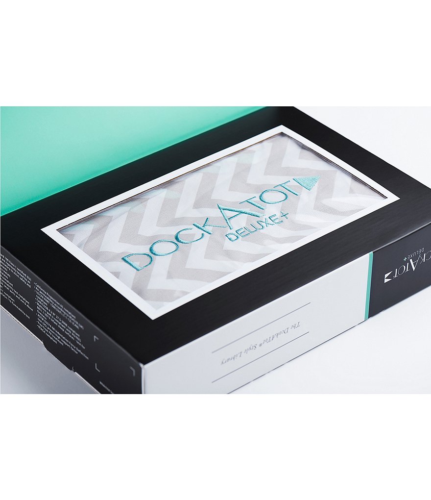 DockATot 0-8 Months Silver Lining Chevron Deluxe Dock Cover, Stage 1