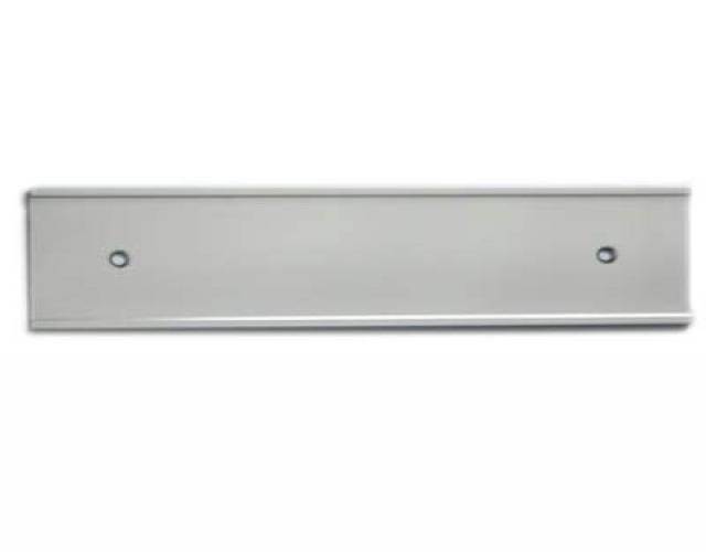 NamePlate Holder, Wall or Door, Silver 2x10