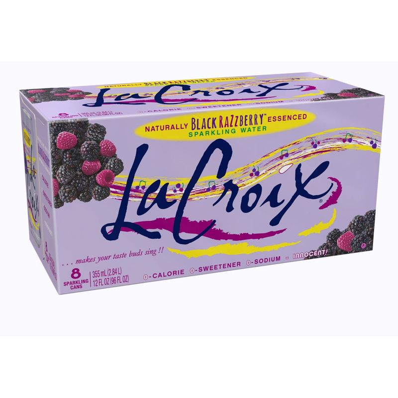 LaCroix Black Raspberry Sparkling Water - 8pk/12 fl oz Cans