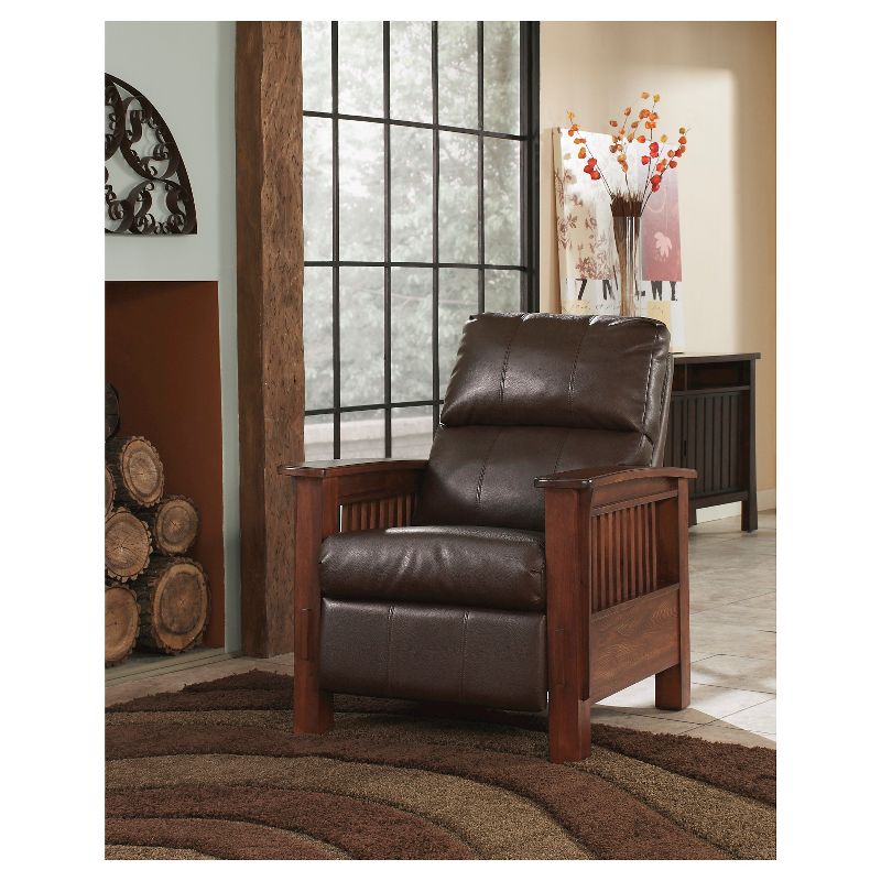 Santa Fe High Leg Recliner Bark - Signature Design by Ashley