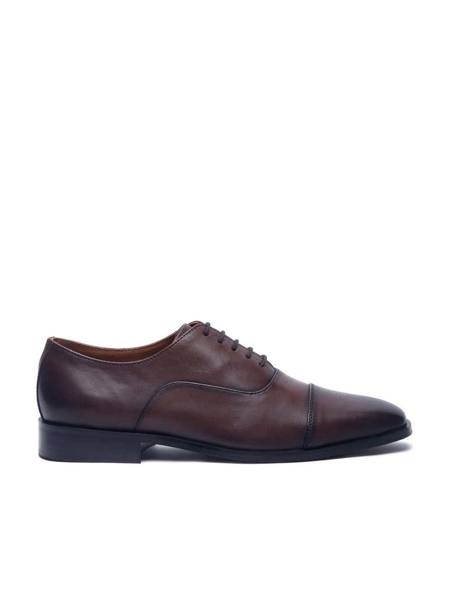 Louis Stitch Men's Brunette Brown Oxford Shoes