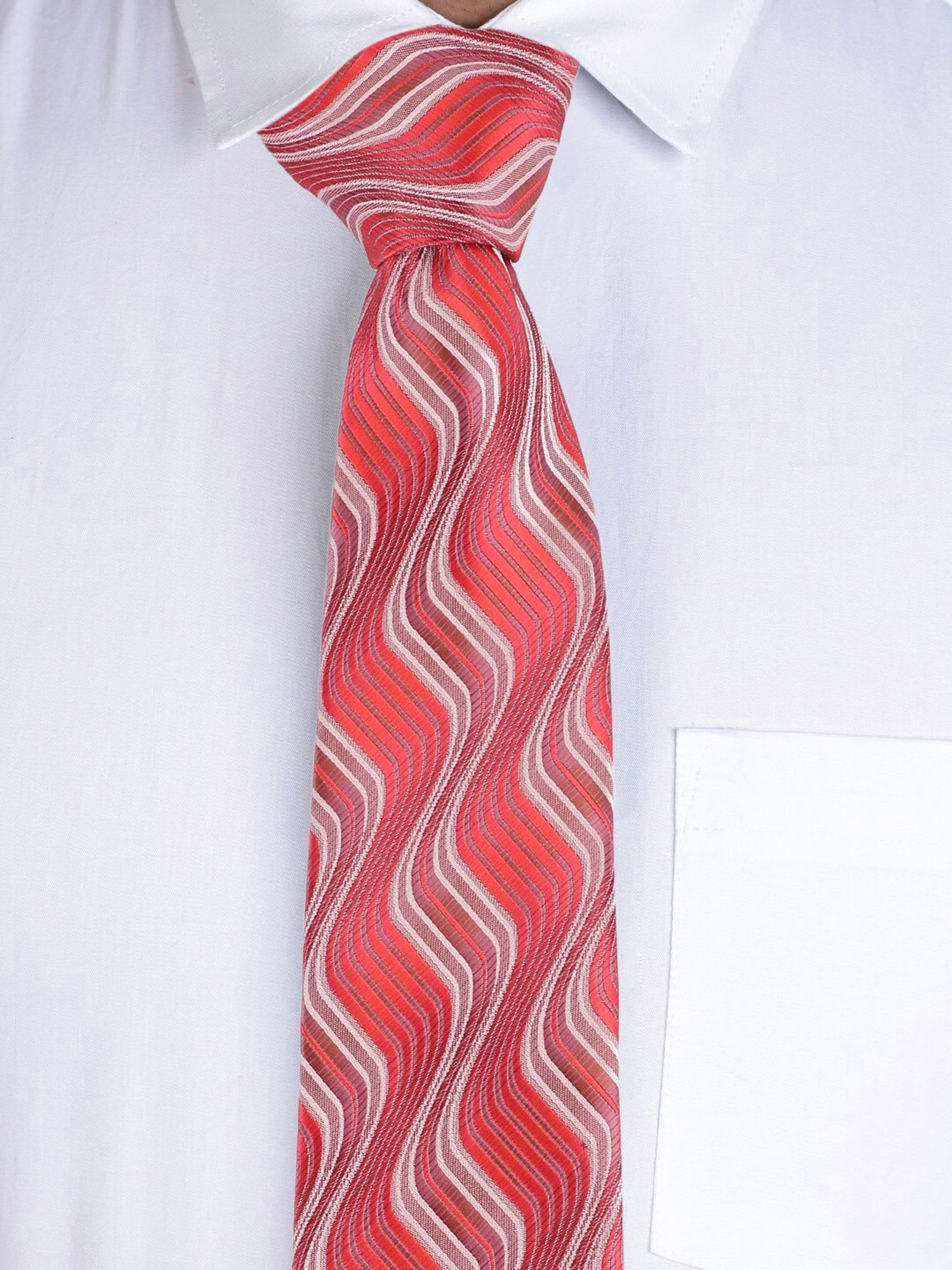 Alvaro Castagnino Pink Woven Tie