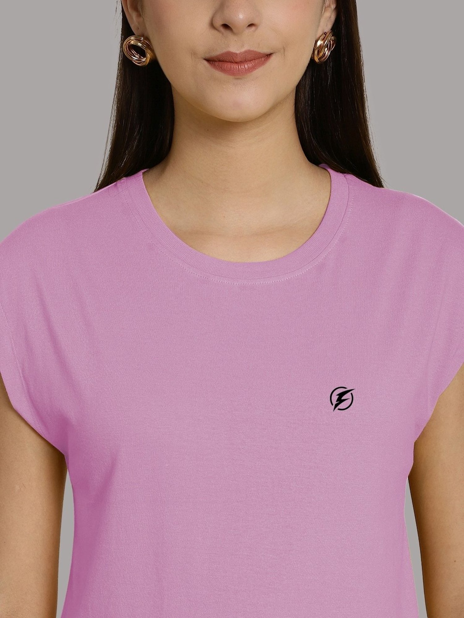 Friskers Purple & Turquoise Slim Fit Sports T-Shirts - Pack Of 2