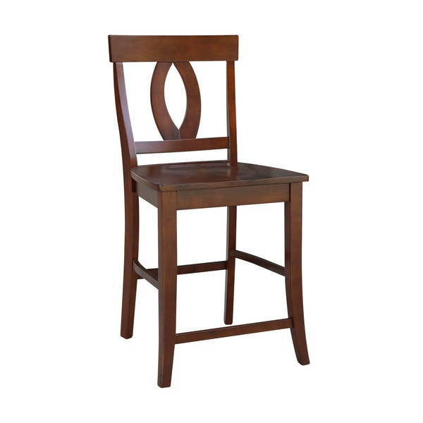 International Concepts S581-1702 Verona Counterheight Stool - 24'' SH Espresso
