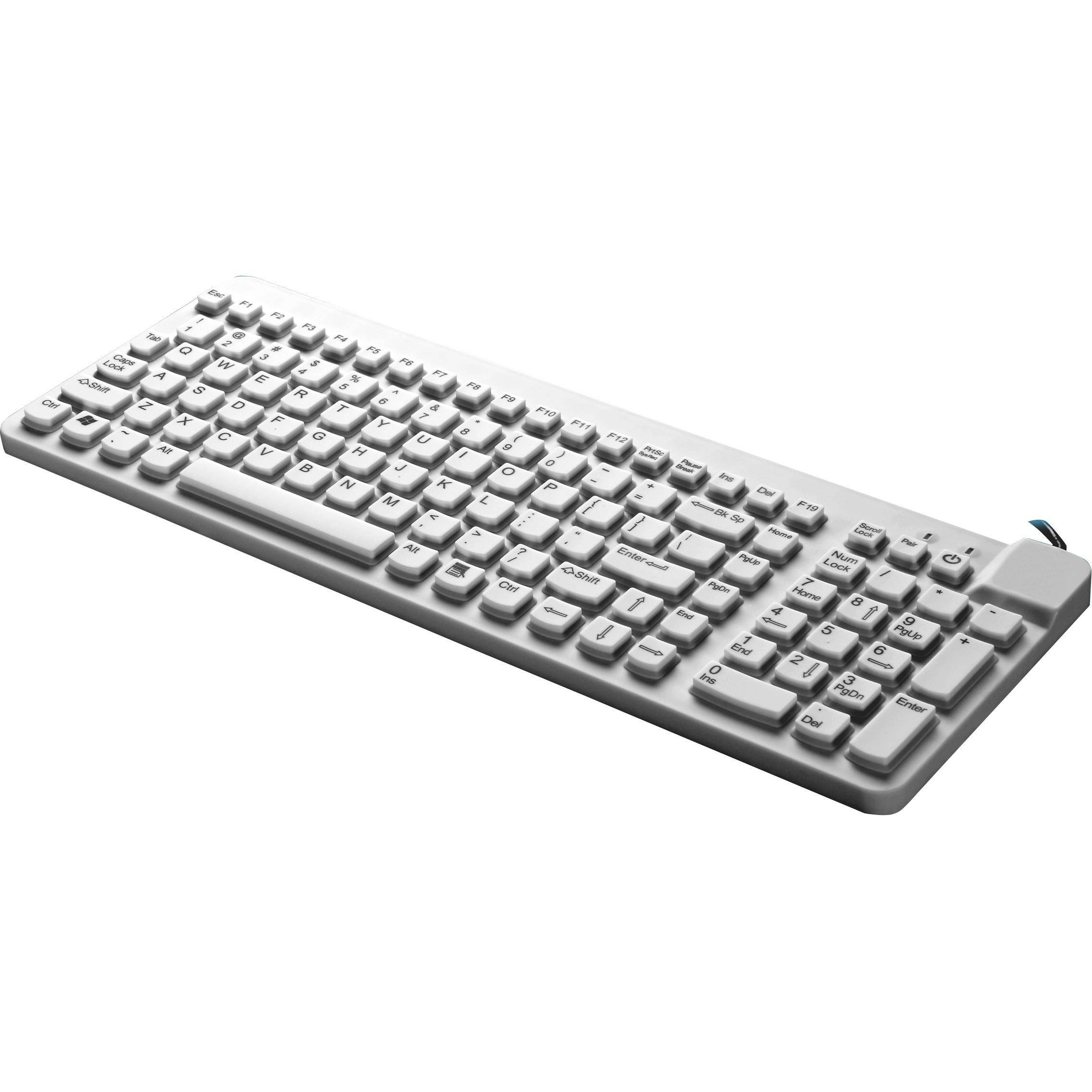 Man & Machine RCLP/W5 Really Cool Low Profile Keyboard - White