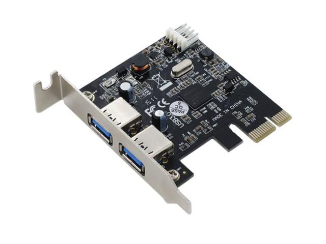 SEDNA - 4 Ports USB 3.0 Hub ( black ) + PCI Express Low Profile USB 3.0 2 Port Adapter ( NEC/Renesas uPD720200 Chipset ) Two in One Bundle Pack