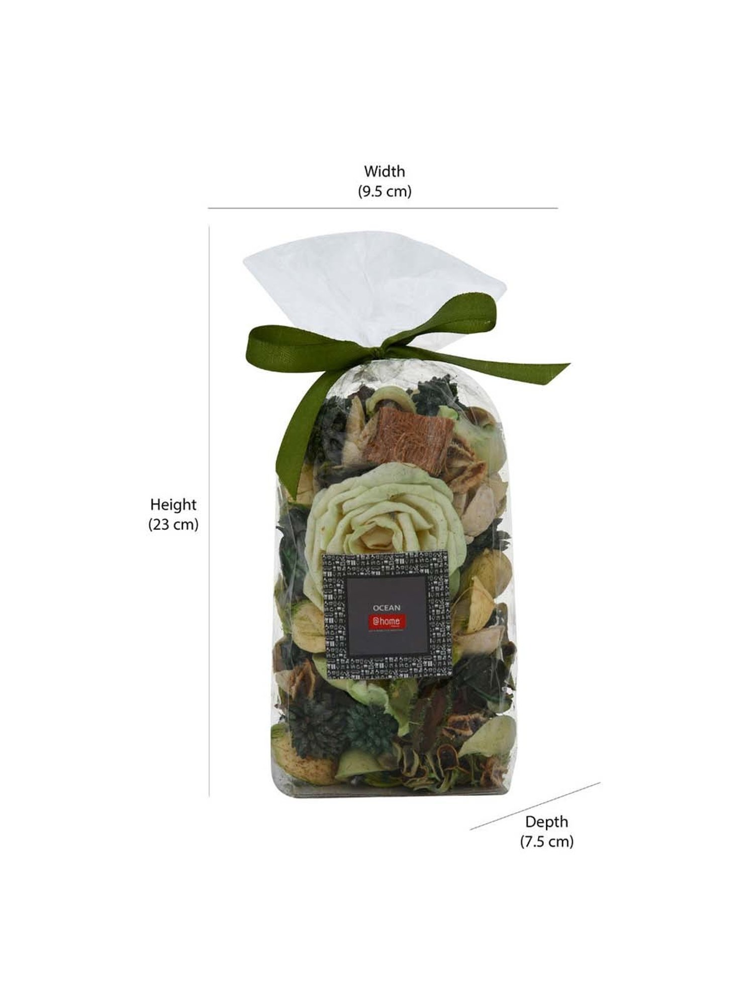 @home Green Ocean Fragrance Dried Flowers and Leaves Potpourri Pouch