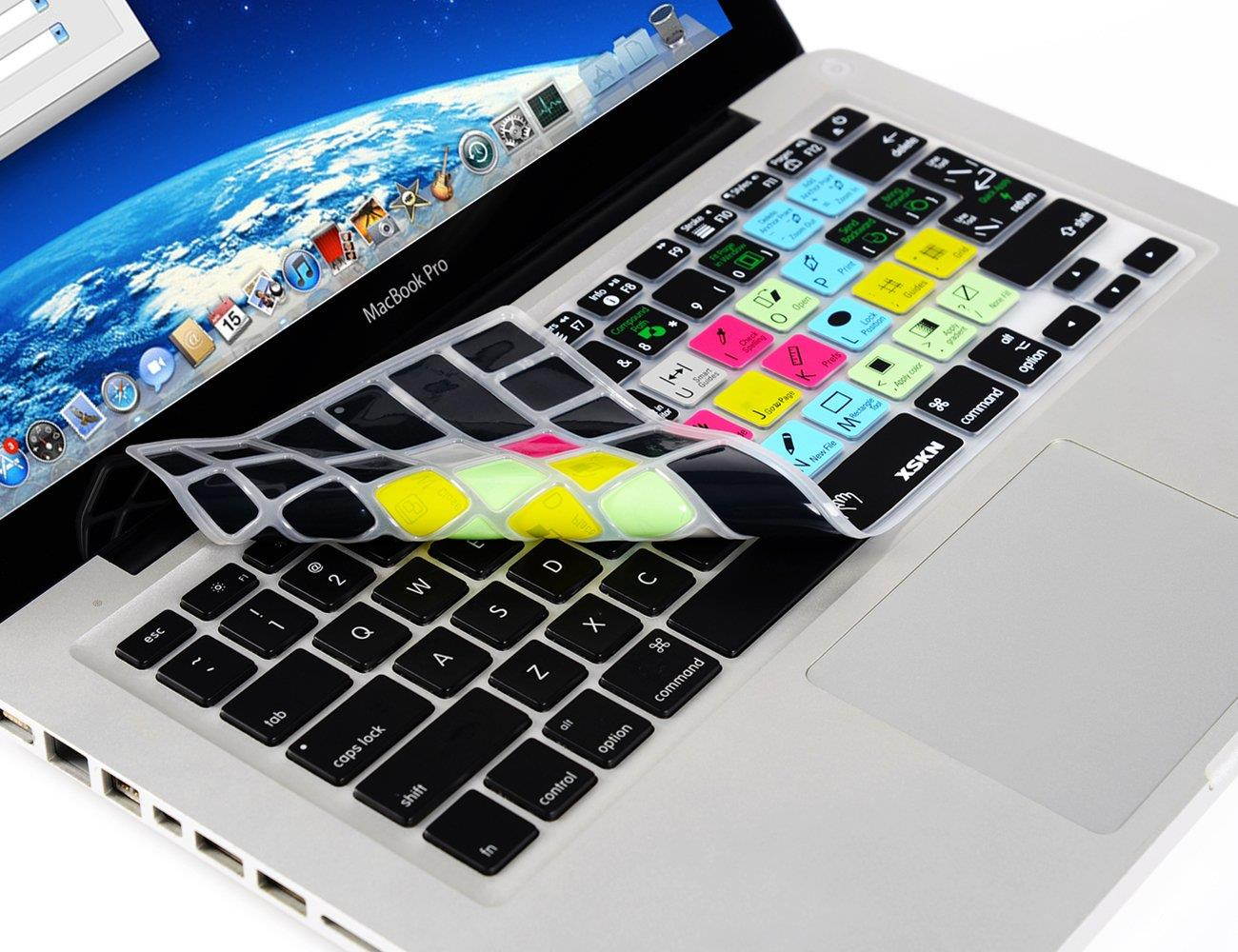 Adobe InDesign Hot Keys Keyboard Film Shortcuts Keyboard Skin Cover for Macbook Air 13 & Macbook Pro 13 15 17, Retina (US/European ISO Keyboard)