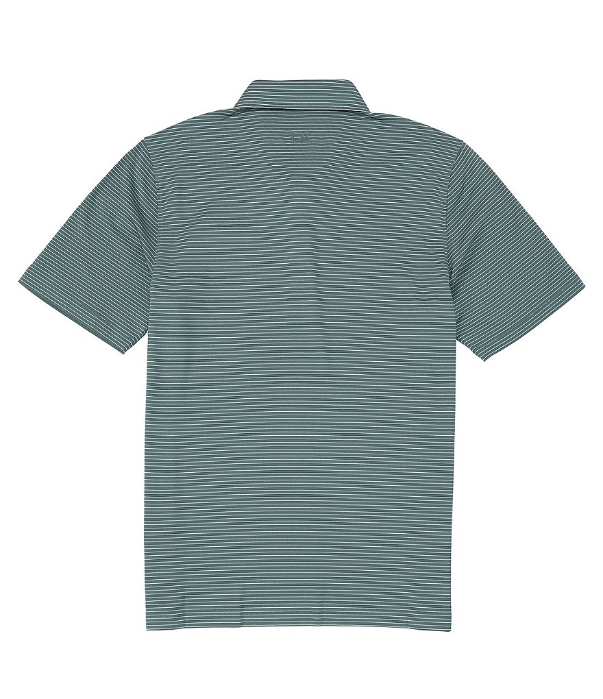 Cutter & Buck Forge Pencil Stripe CB DryTec Short-Sleeve Polo