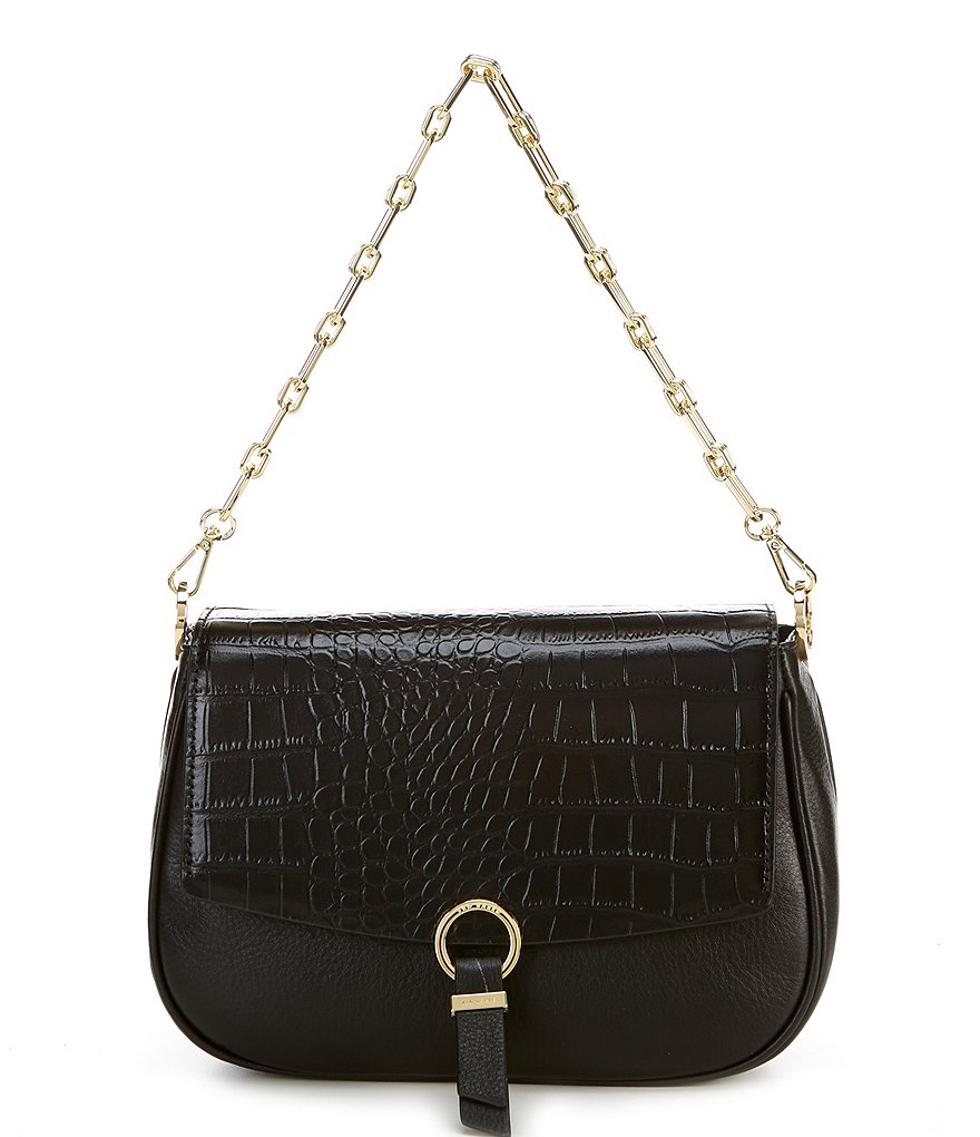 Ted Baker London Loop and Tab Leather Shoulder Bag