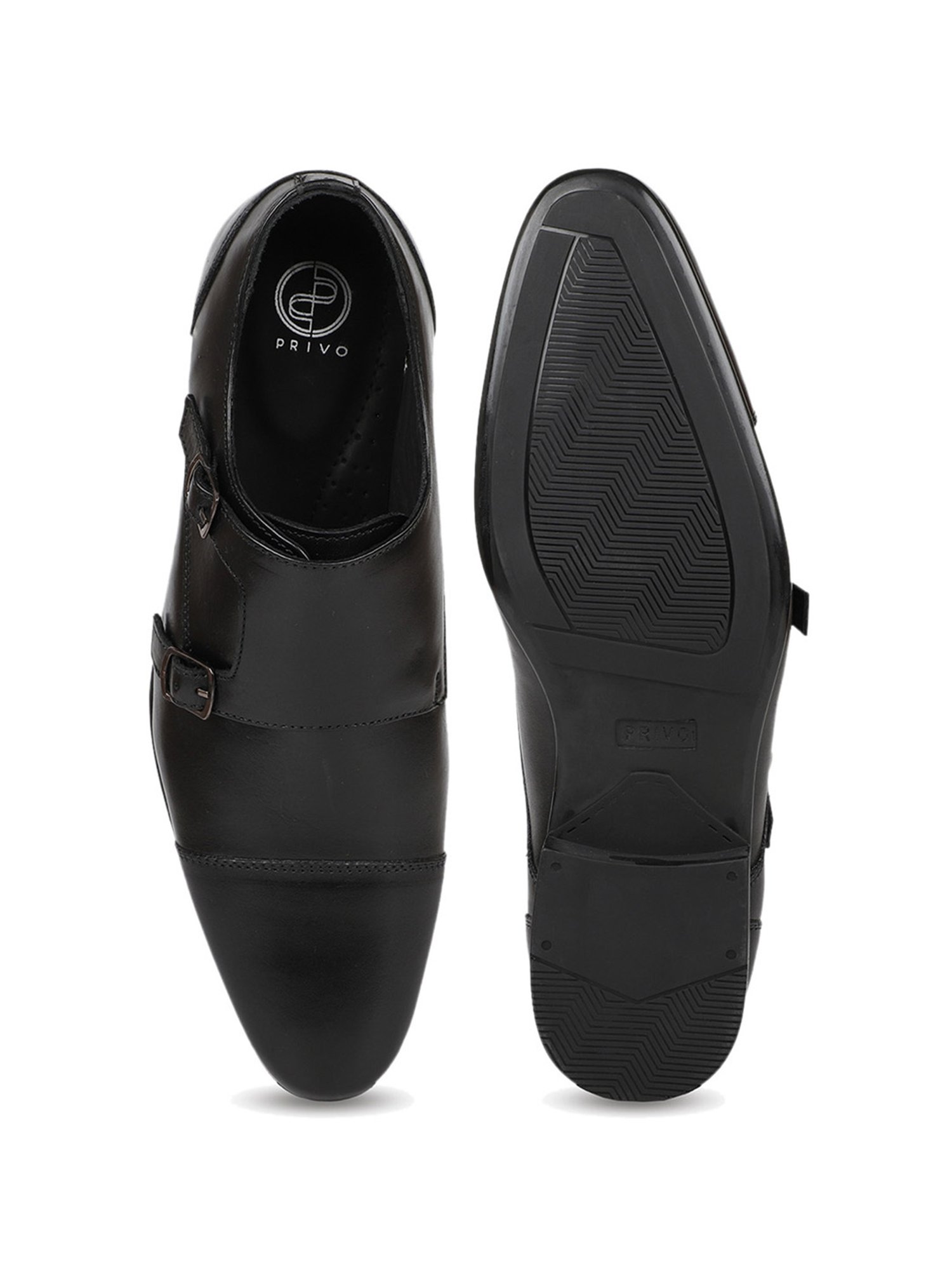 Privo by Inc.5 Men's Black Monk Shoes