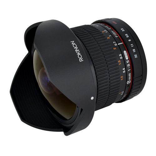 Rokinon 8mm f/3.5 HD Fisheye Lens with Removable Hood for Nikon #HD8M-N