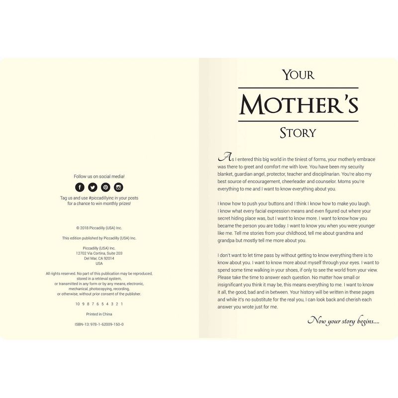Your Mother's Story Lined Journal Red - Piccadilly