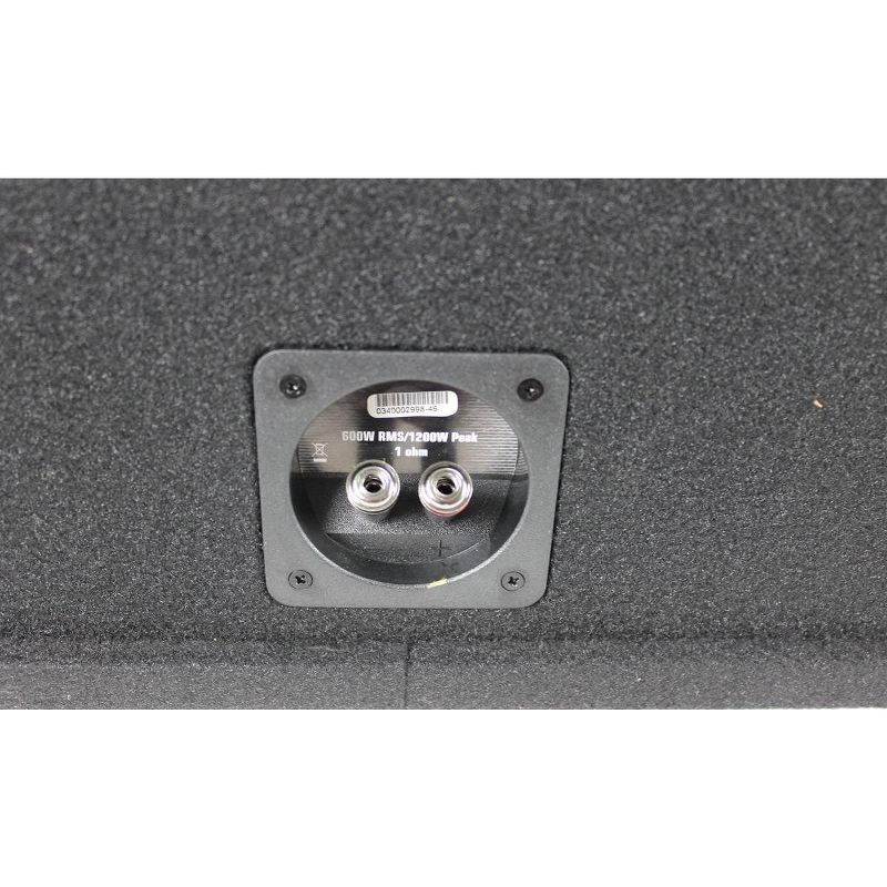 QPower GMC Chevy Crew Cab 2007-2013 Dual 12" Sub Box Enclosure w/ Bedliner Spray