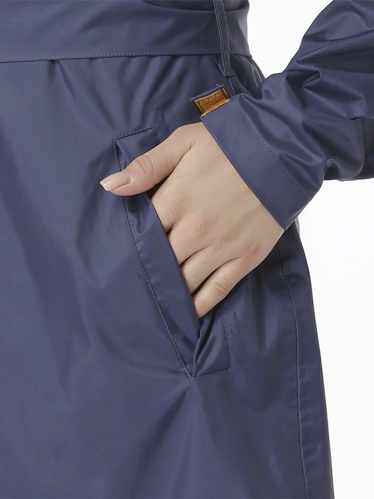 Zeel Navy Regular Fit Rain Jacket