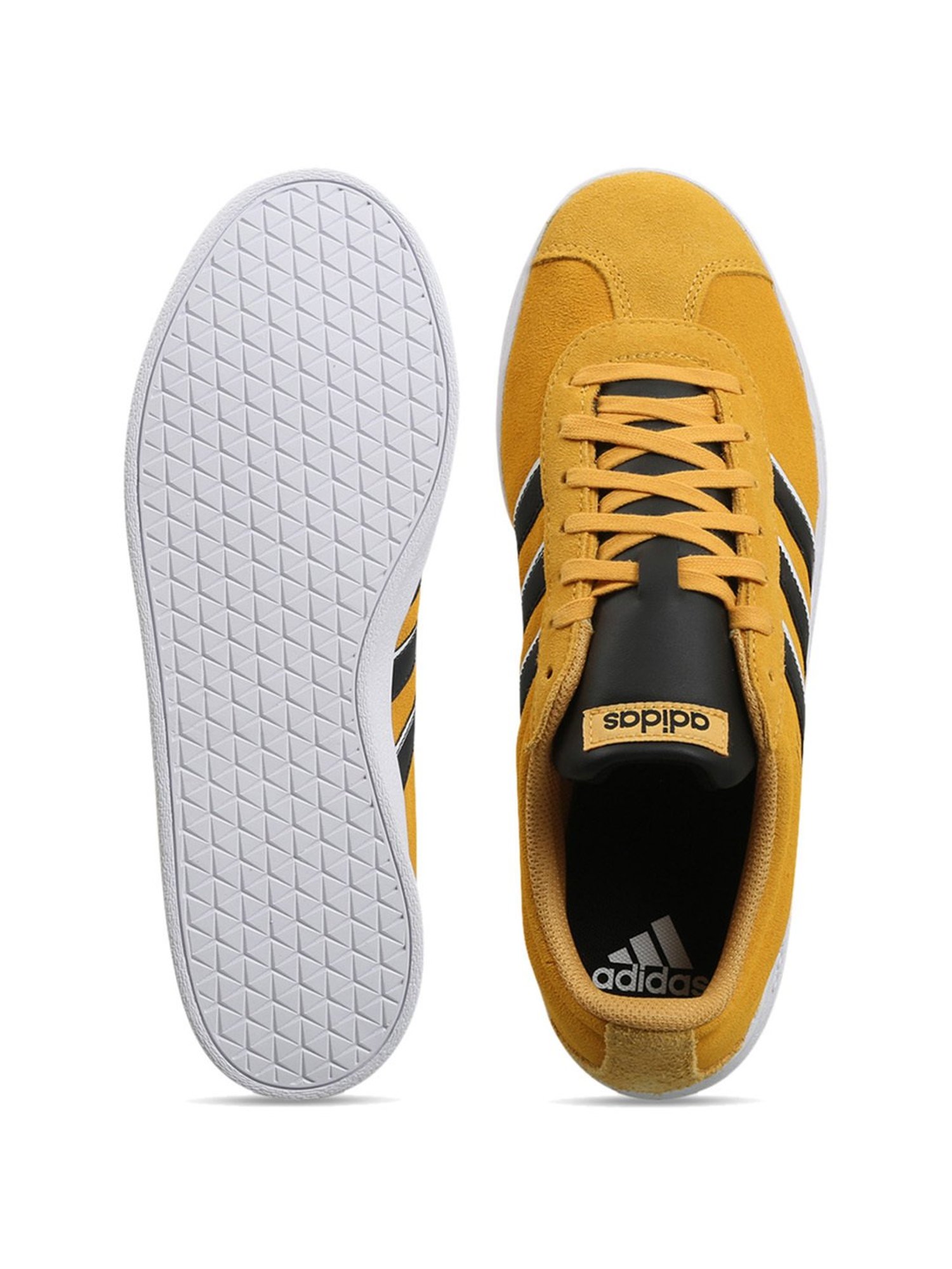 Adidas Men's VL COURT 2.0 Yellow Skateboarding Shoes
