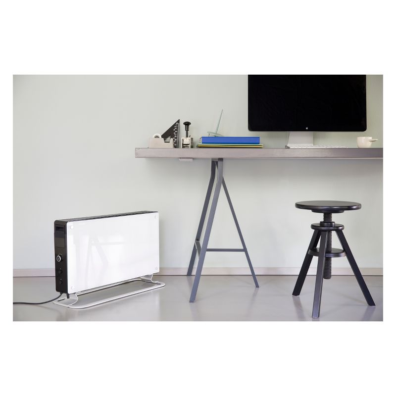 Mill 1500W Convection Glass Indoor Heater White