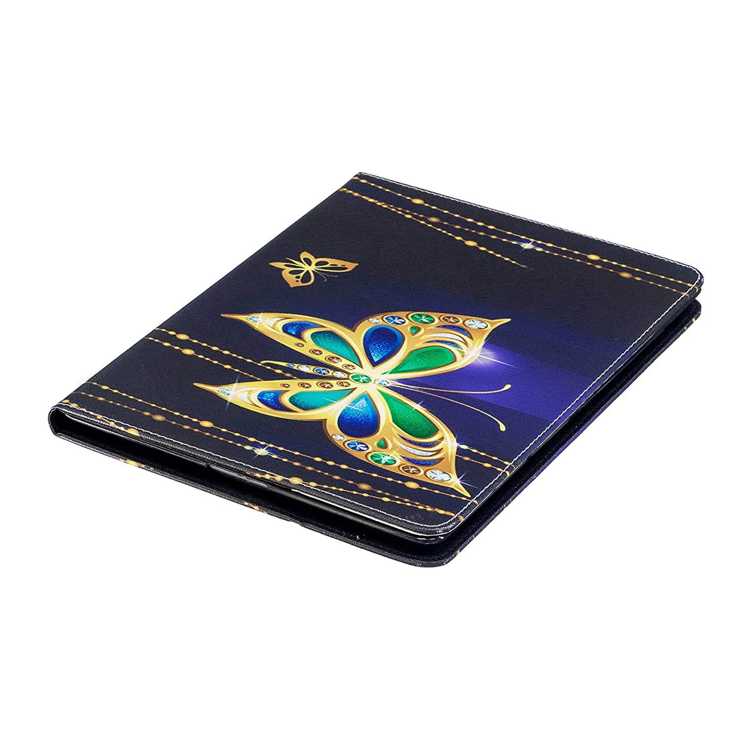 iPad 2 Case, iPad 3 Case, iPad 4th Generation Case, Dteck PU Leather Folio Wallet Case with Card/Money Slots Flip Protective Shell Magnetic Closure Cover for Apple iPad 2 3 4 - Jewelry Butterfly