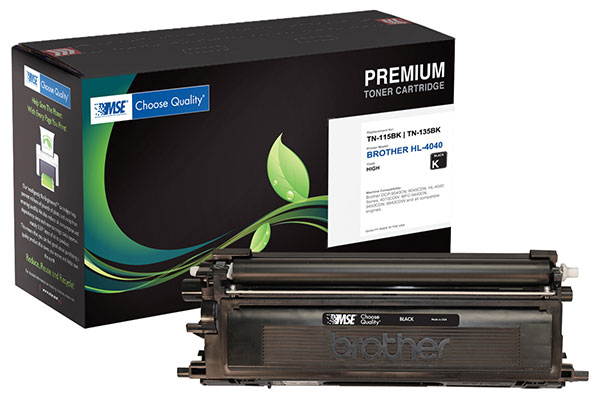 MSE 02-03-40016 Toner Cartridge (OEM # Brother  TN115BK) 5,000 Page Yield; Black