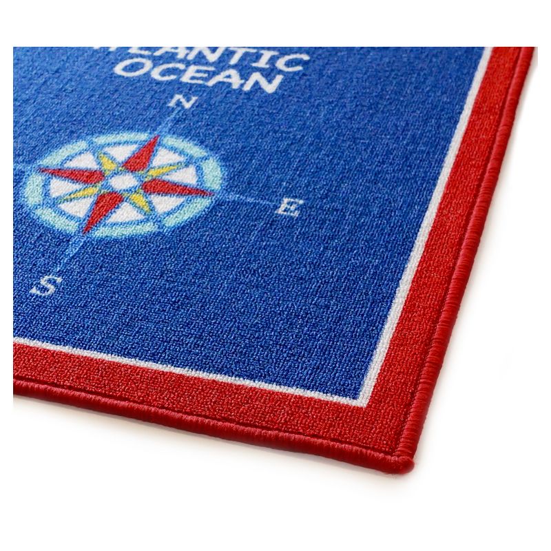 5'2"x7'2" Carmela Rug Blue/Ivory - SoHome