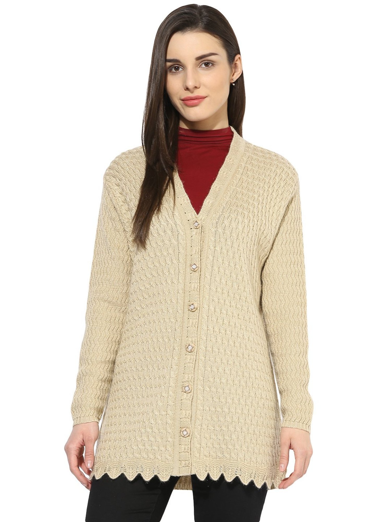 One Femme Beige Cardigan