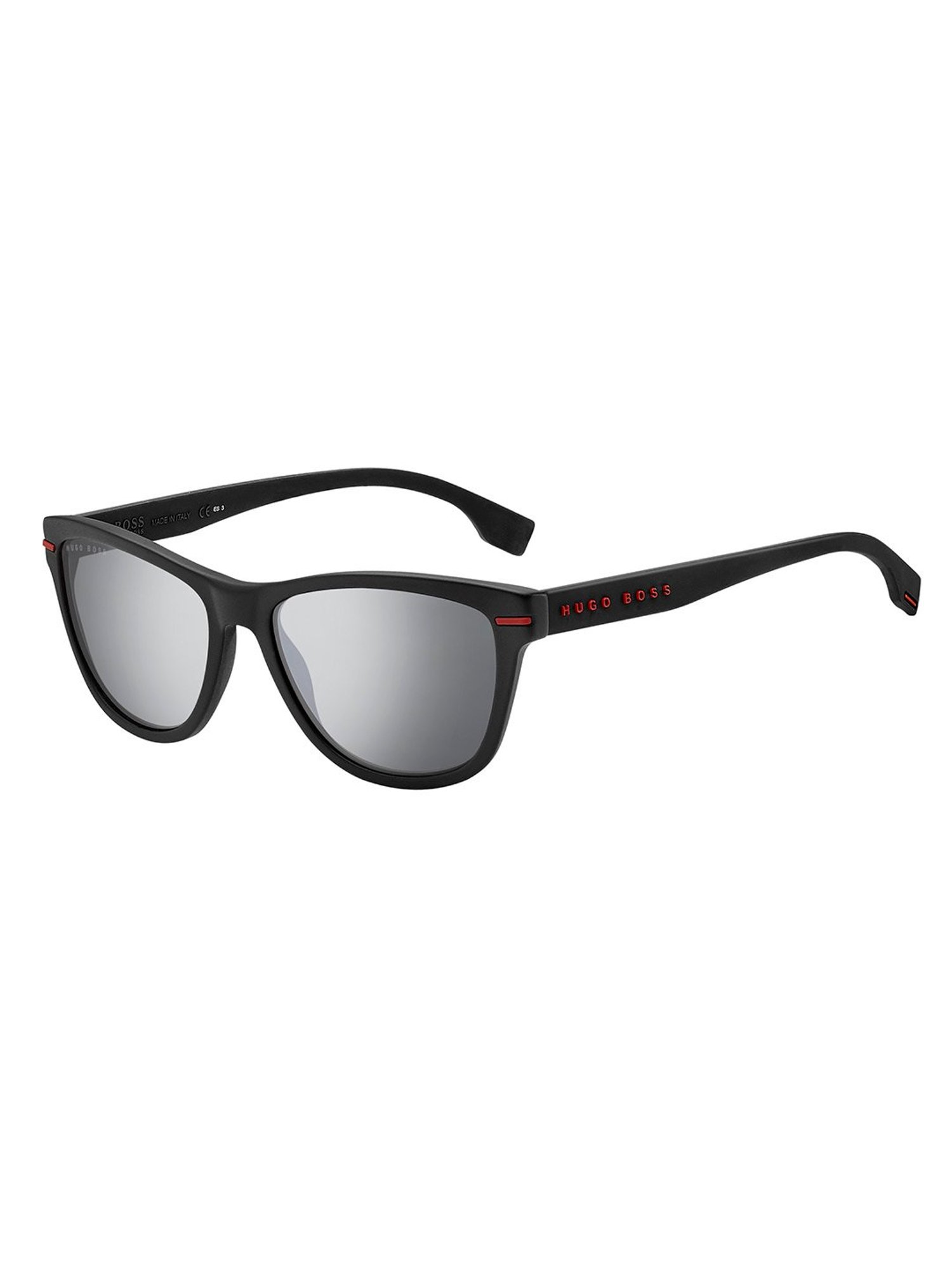 Hugo Boss Silver Rectangular Sunglasses for Men
