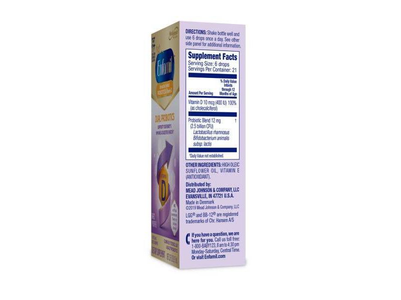 Enfamil Dual Probiotic Infant Daily Drops - 0.3 fl oz