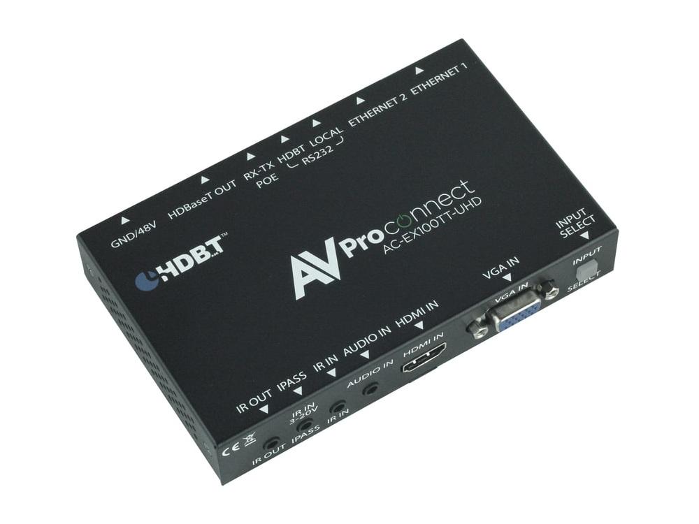 AVPro Edge AC-EX100TT-UHD-T Table Top VGA/HDMI auto sensing HDBaseT Extender (Transmitter)