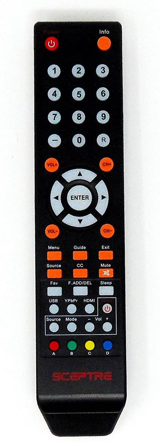 Sceptre TV Remote Control 8142026670003C for E165BV(WV)-SS