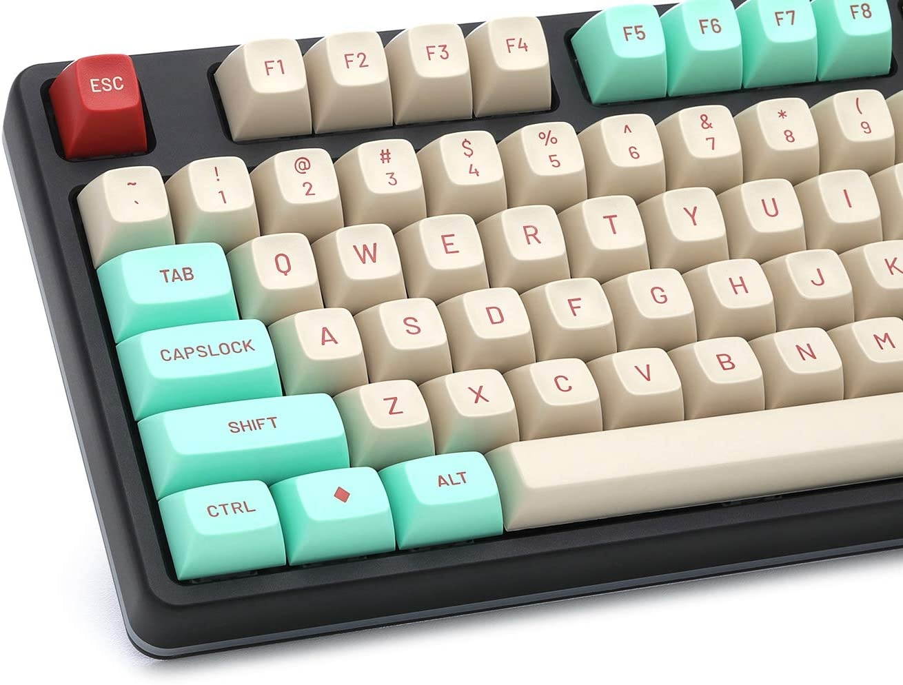 DROP MT3 Jukebox Keycap Set, ABS Hi-Profile Keycaps, Doubleshot Legends, MX Style Covers Fullsize, Tenkeyless, Winkeyless, 60%, 65%, and 75% Keyboards (Base Kit)
