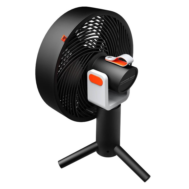 Sharper Image Spin 12 Compact Oscillating Fan Black