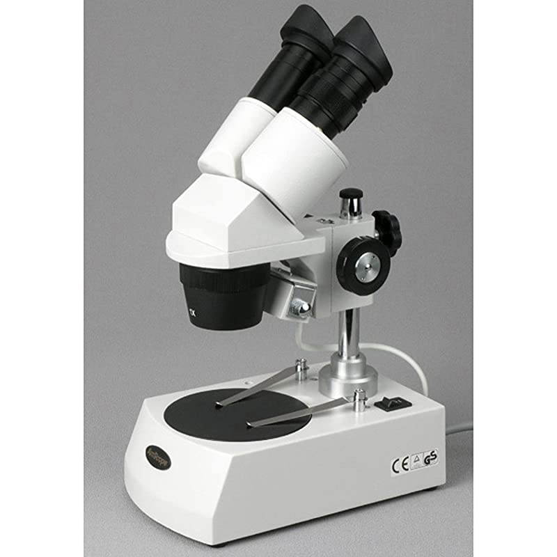 SE305PZLED 10X60X LED Cordless Stereo Microscope wTop amp Bottom Light Illumination System