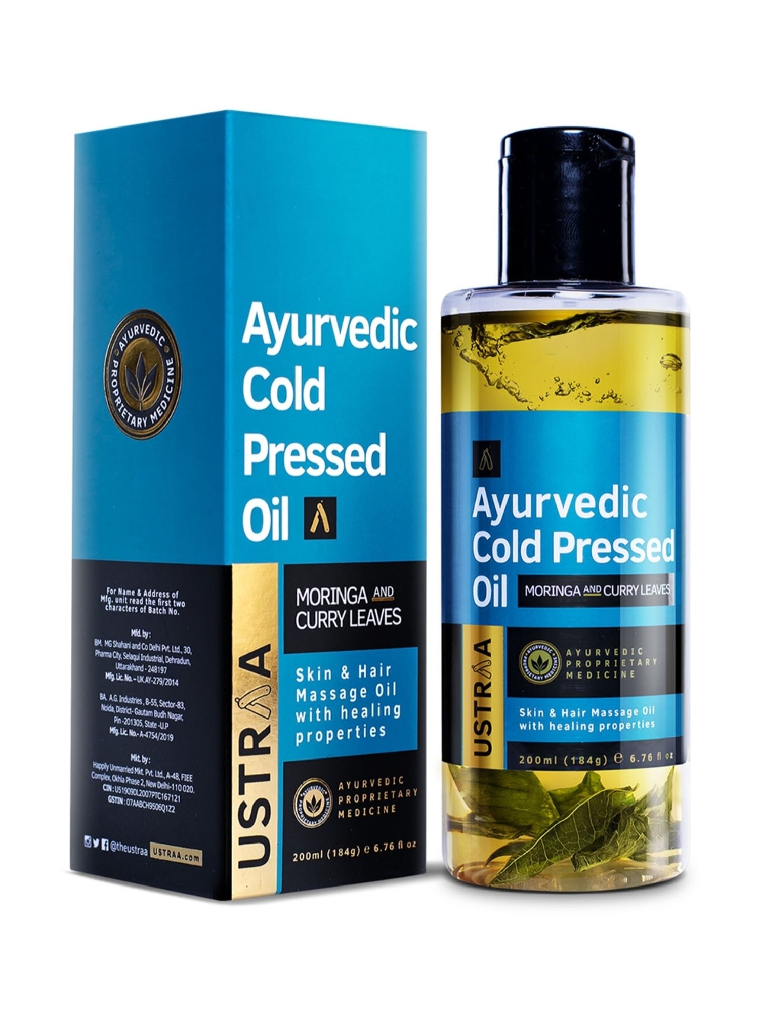 Ustraa Hair Vitalizer Shampoo & Ayurvedic Cold Pressed Oil