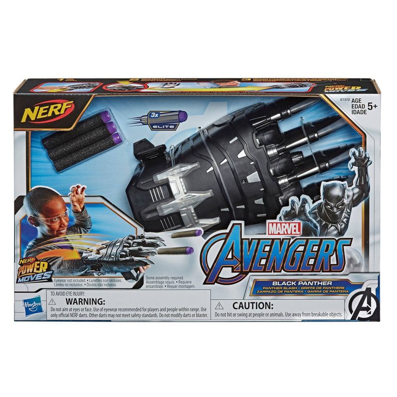 NERF Power Moves Marvel Avengers Black Panther Power Slash