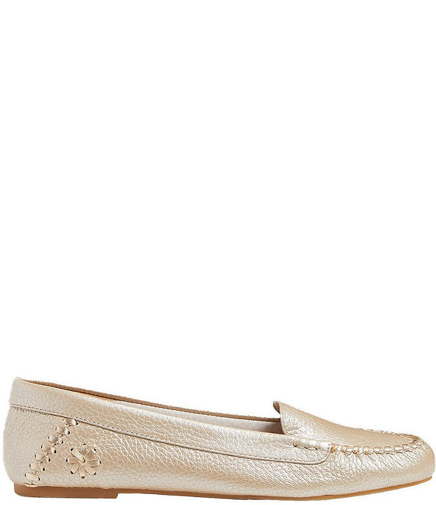 Jack Rogers Millie Leather Slip-On Moccasin Loafers