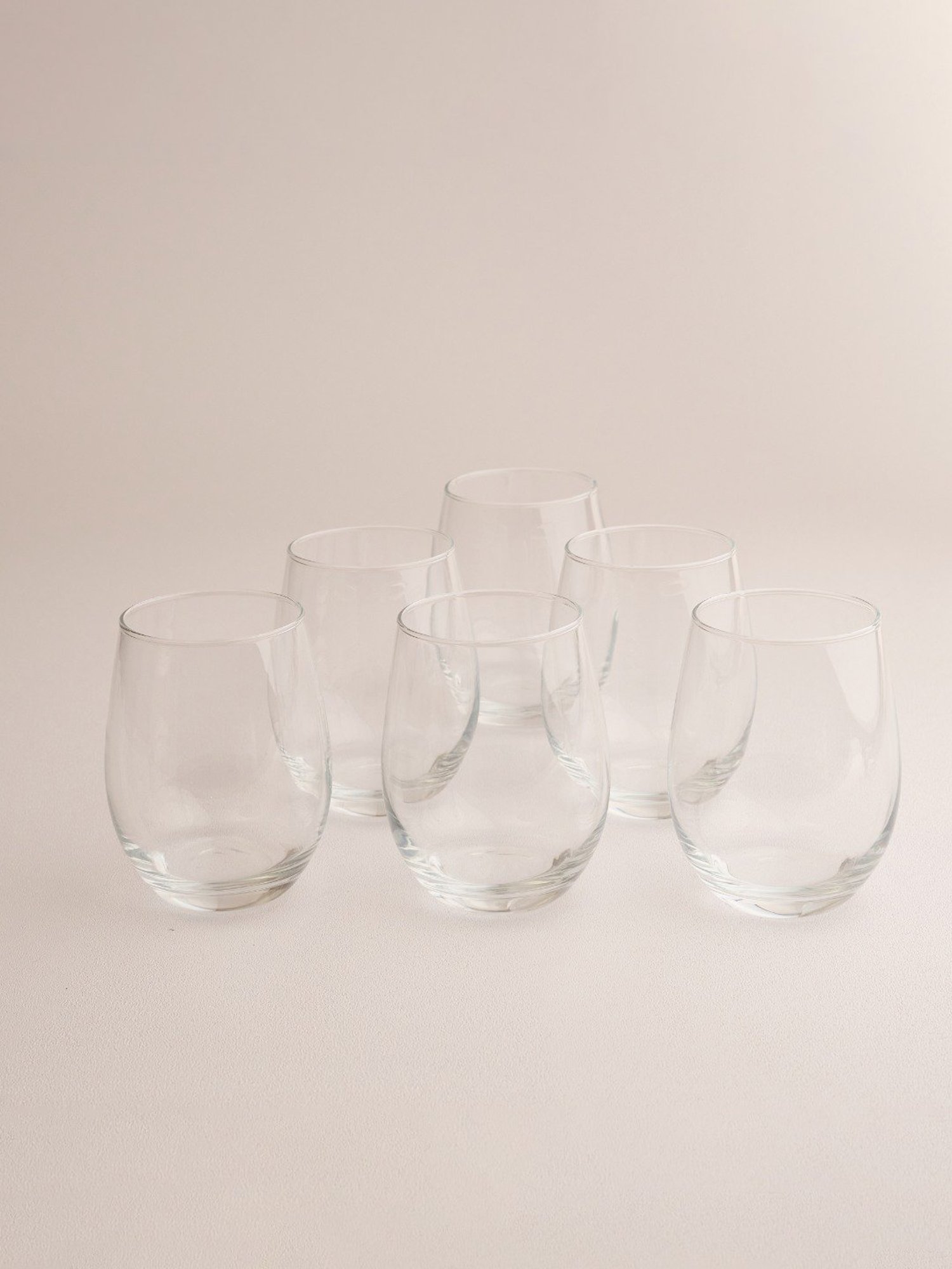 BlackCarrot Water Glass Set of 6