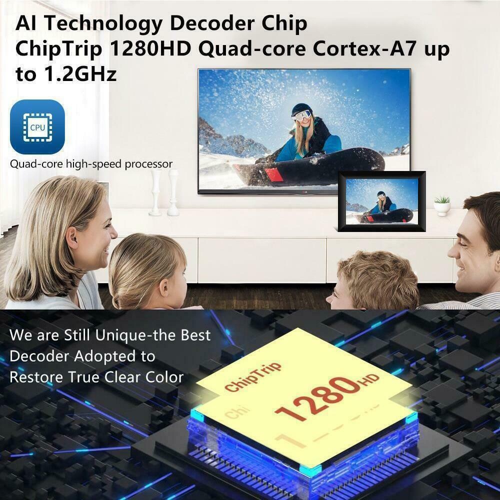 10.1'' Digital Picture Frame WiFi Share Photo Video HD Touch Screen with APP