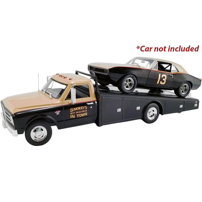 1967 Chevrolet C-30 Ramp Truck Black and Gold "Smokey Yunick Racing" Limited Edition to 560 pcs 1/18 Diecast Model Car by ACME