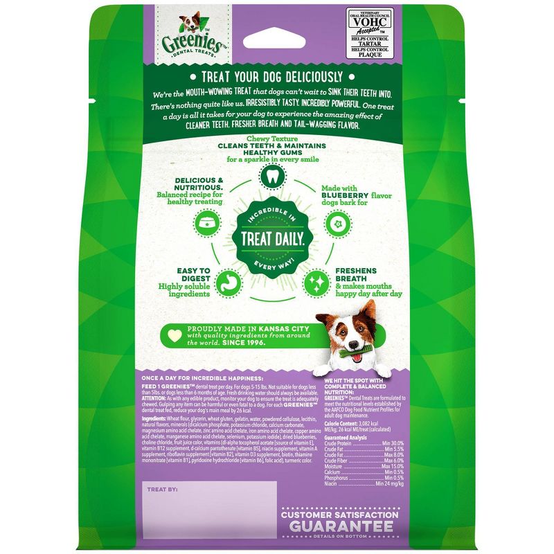 Greenies Blueberry Teenie Dental Dog Treats - 43ct