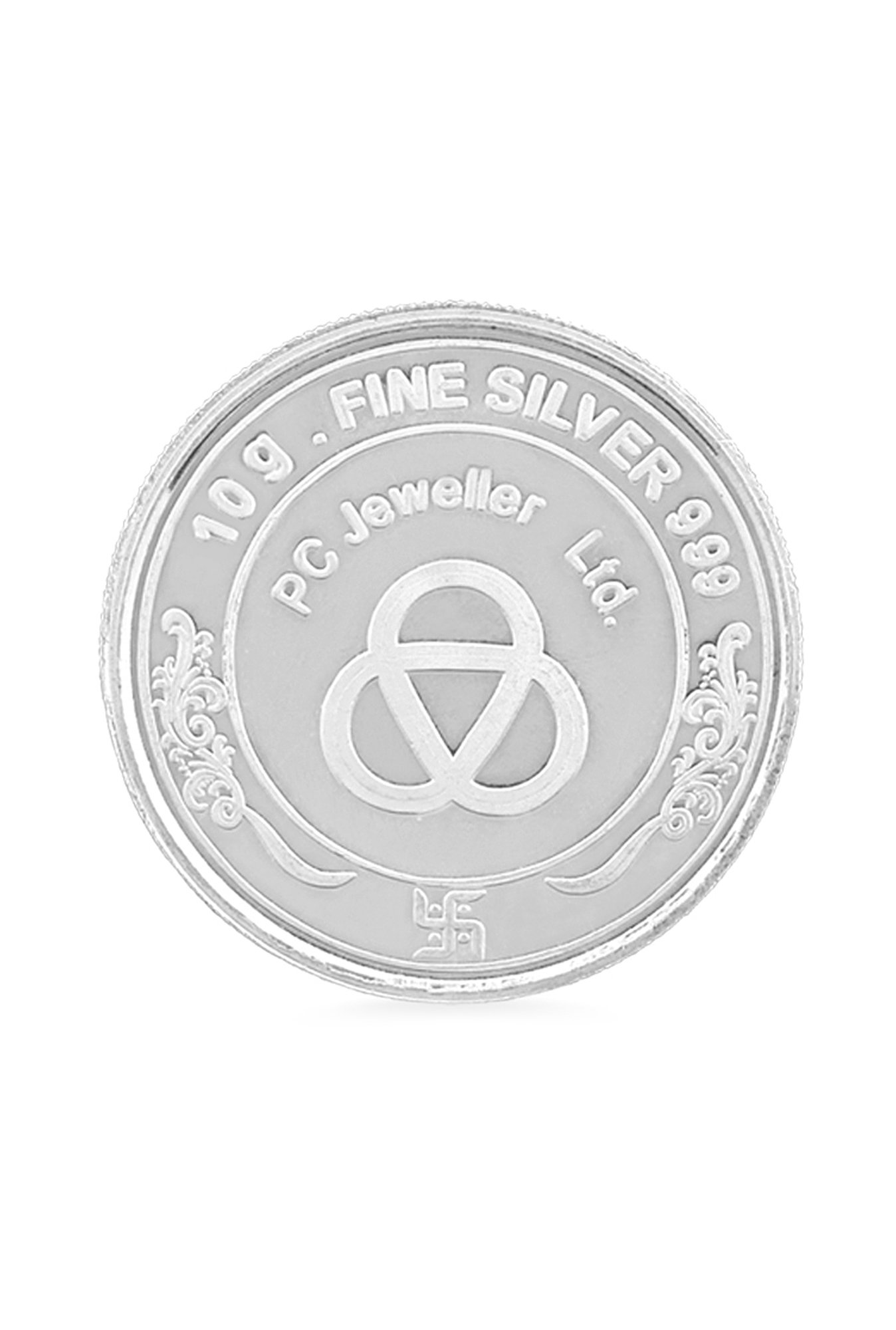 PC Jeweller Laxmi Ganesh 999 10gm Silver Coin