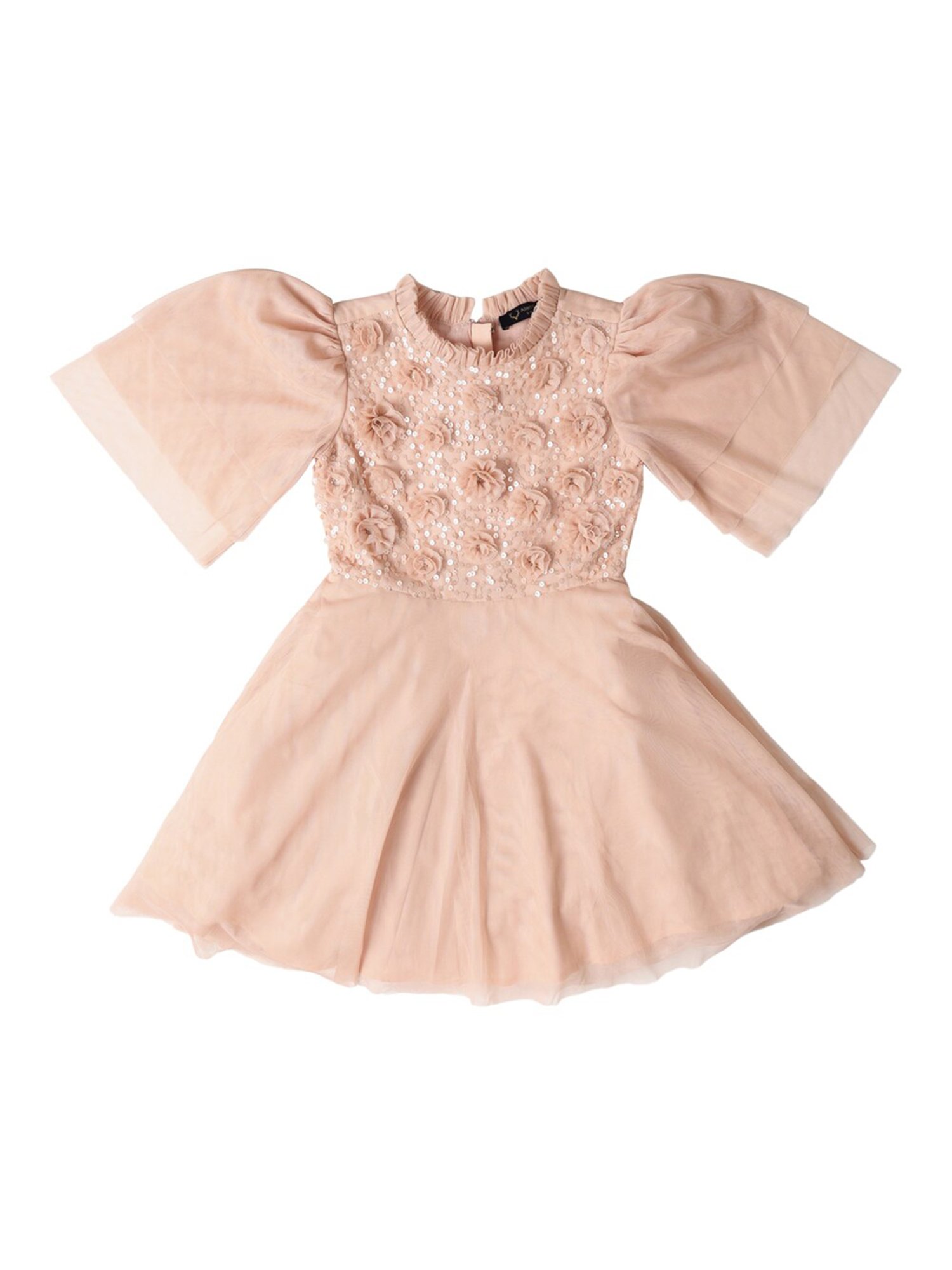 Allen Solly Junior Peach Embellished Frock
