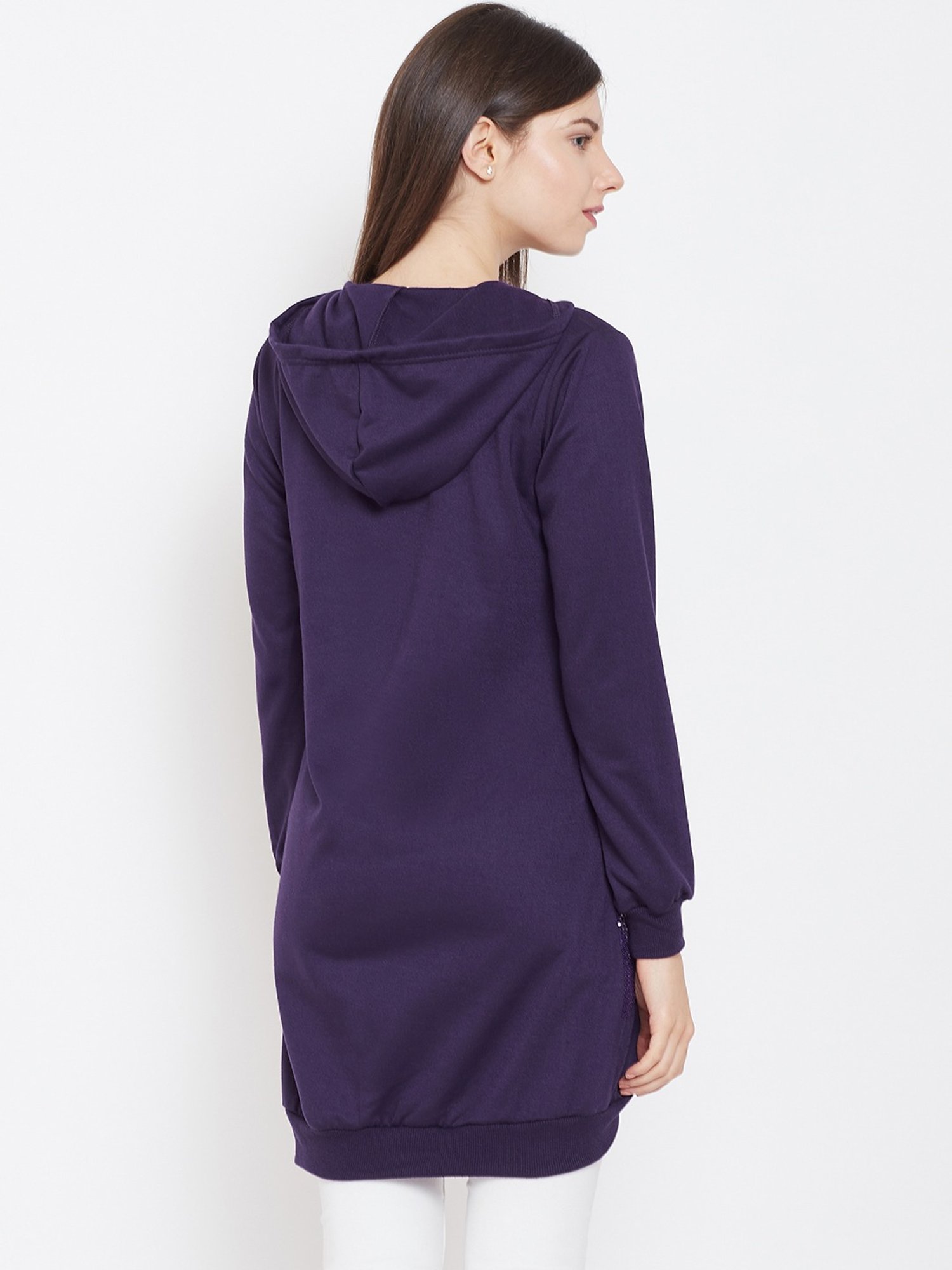 Belle Fille Purple Embellished Sweatshirt