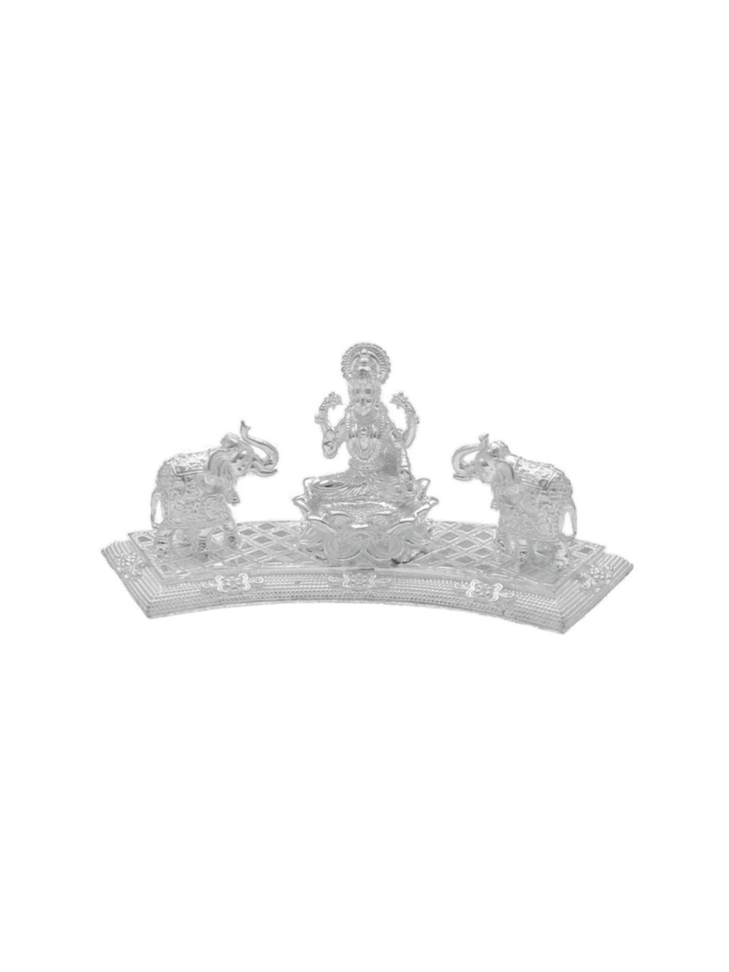 Sri Jagdamba Pearls 0.8 Silver Lakshmi Divine Idol - 35 gm