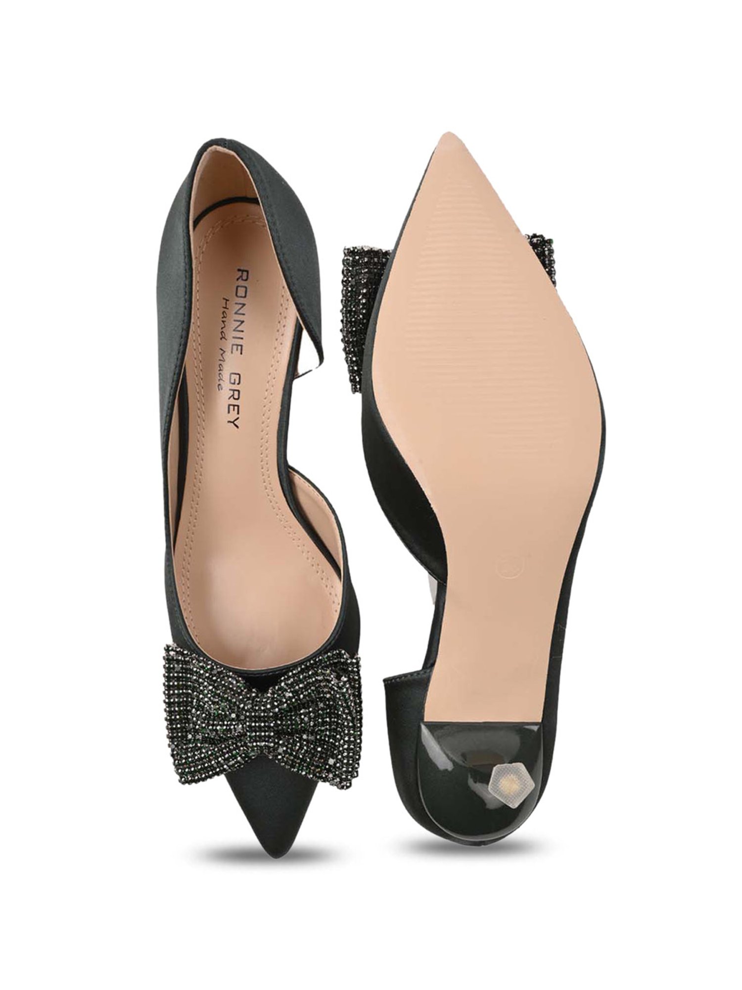 Ronnie Grey Women's Green D'orsay Stilettos